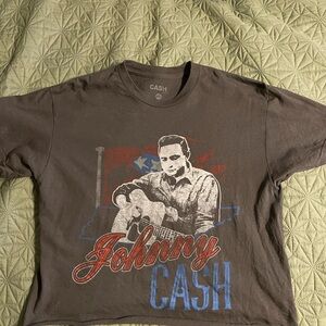 Johnny Cash Graphic Tee - Charcoal